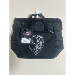 NFL Baltimore Ravens Picnic Time On The Go Lunch Cooler Bag Black Camo